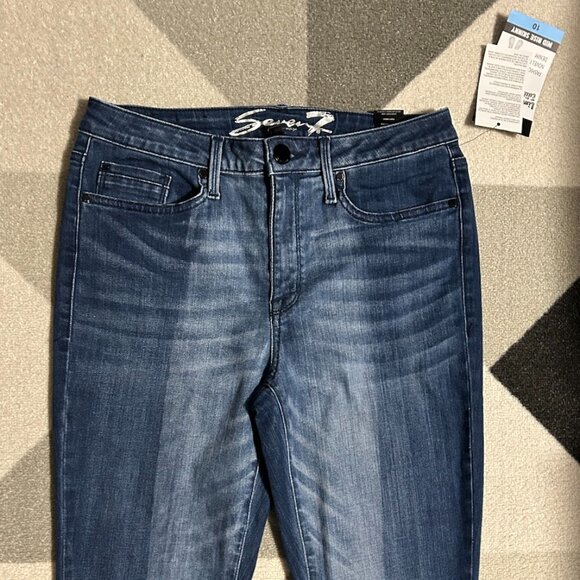 NWT Seven7 Limited Edition Mid-Rise Skinny 2-Tone Jeans Women's Size 10 - Picture 2 of 10